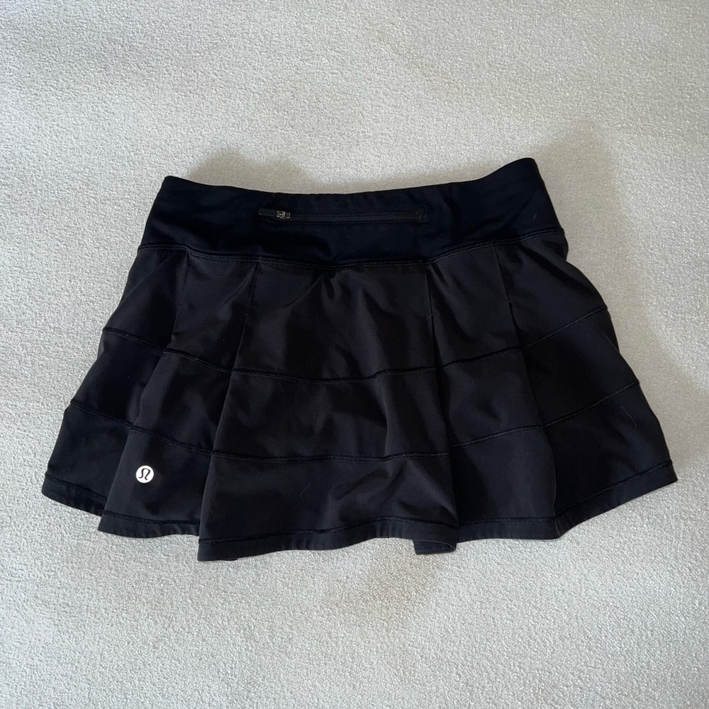 Lululemon Pace Rival Skirt Skort (Regular) *4-way Stretch Black Size 6